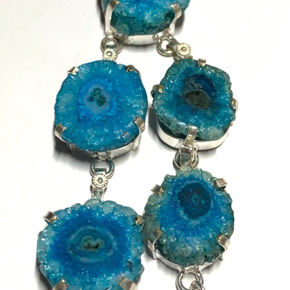 🏝Solar Quartz Gemstone Silver Necklace🏝 - Picture 6 of 7